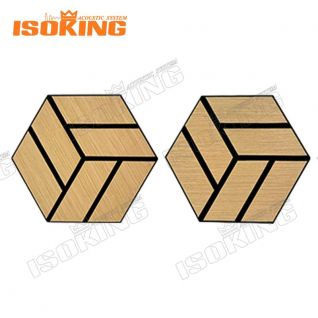 ISOKING Hexagon Wooden Slat Acoustic Panel