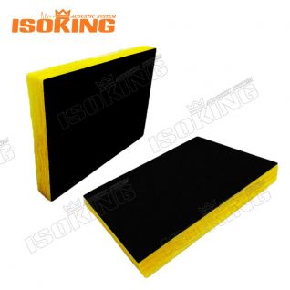 ISOKING Fiberglass Wool Board with Black Fiberglass Tissue (Uncoated Edges)