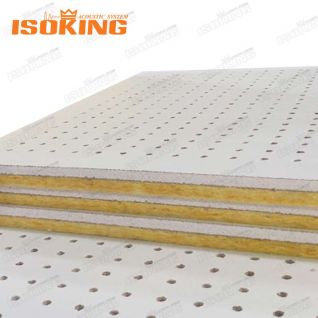 ISOKING Fiberglass Gypsum Composite Acoustic Panels | Sound-Absorbing Ceiling & Wall Panels for Offices & Public Spaces