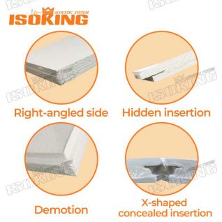 ISOKING Exposed Grid vs Concealed Grid Acoustic Ceiling Panels